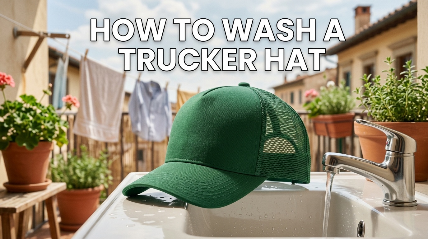 how to wash a trucker hat