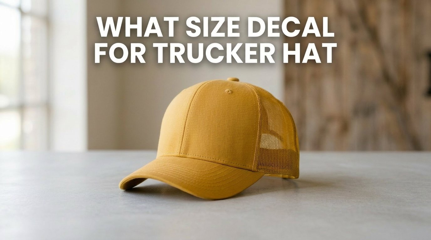 What Size Decal For Trucker Hat